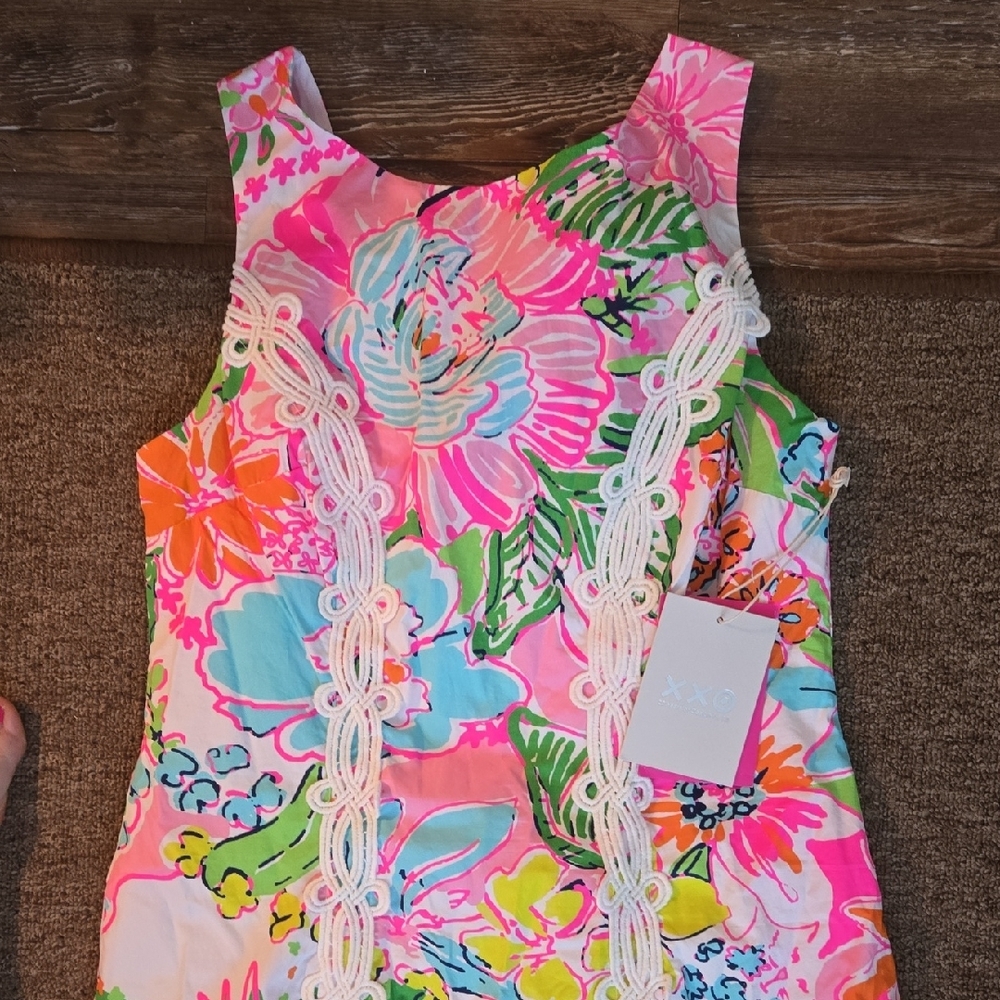 Lilly Pulitzer for Target Floral Dress - Pink, Green, Blue - Picture 2 of 7